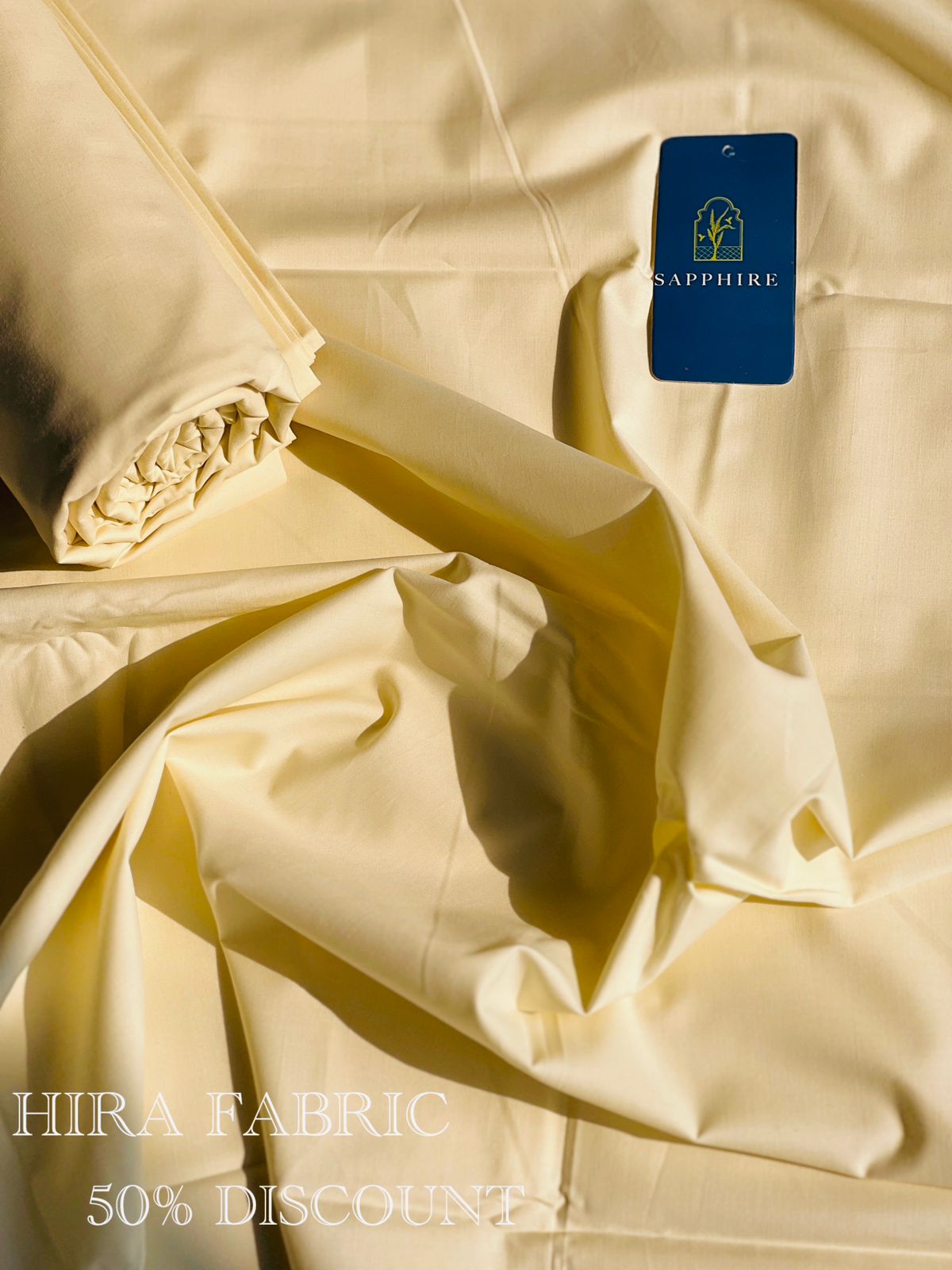 Hira by Sapphire – Soft Ivory Wash & Wear | Premium Men’s Fabric